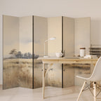 LAKESIDE NOSTALGY Biombo Decorativo de 6 Painéis