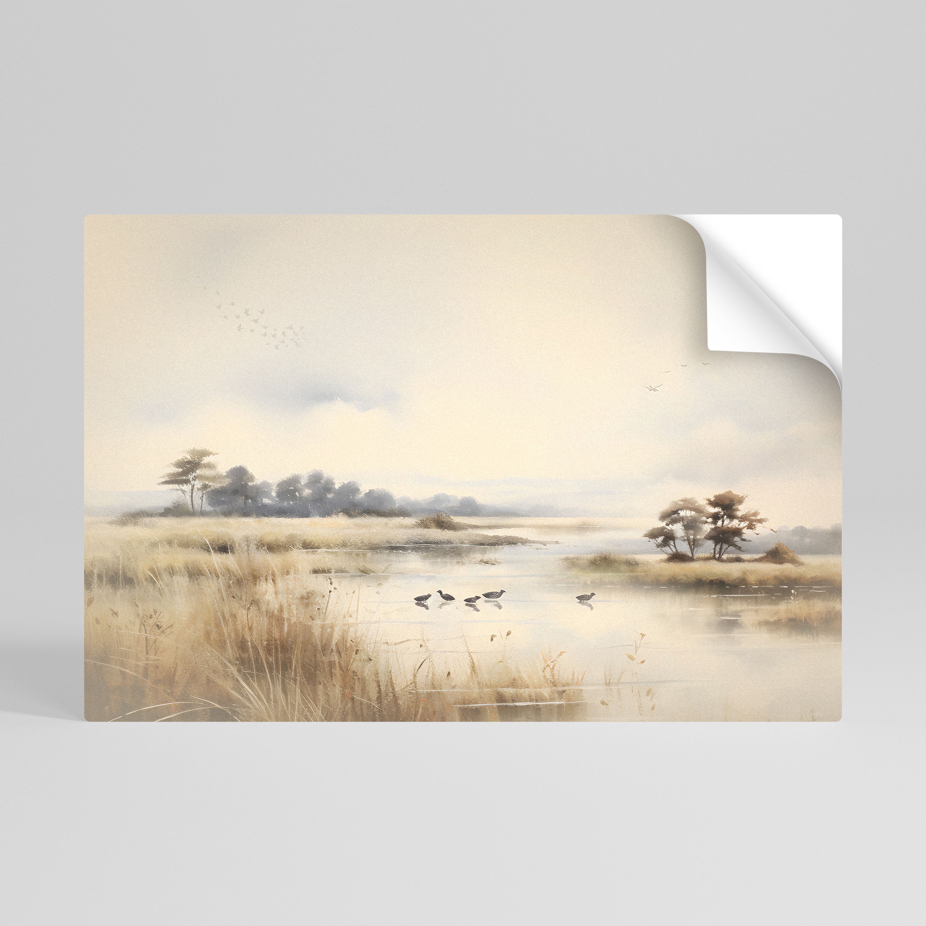 LAKESIDE NOSTALGY Póster Autocolante Horizontal
