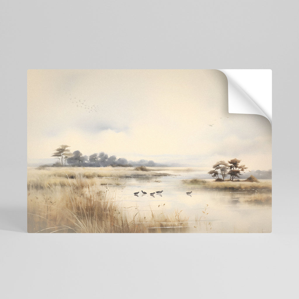 LAKESIDE NOSTALGY Poster Horizontal Autocolante