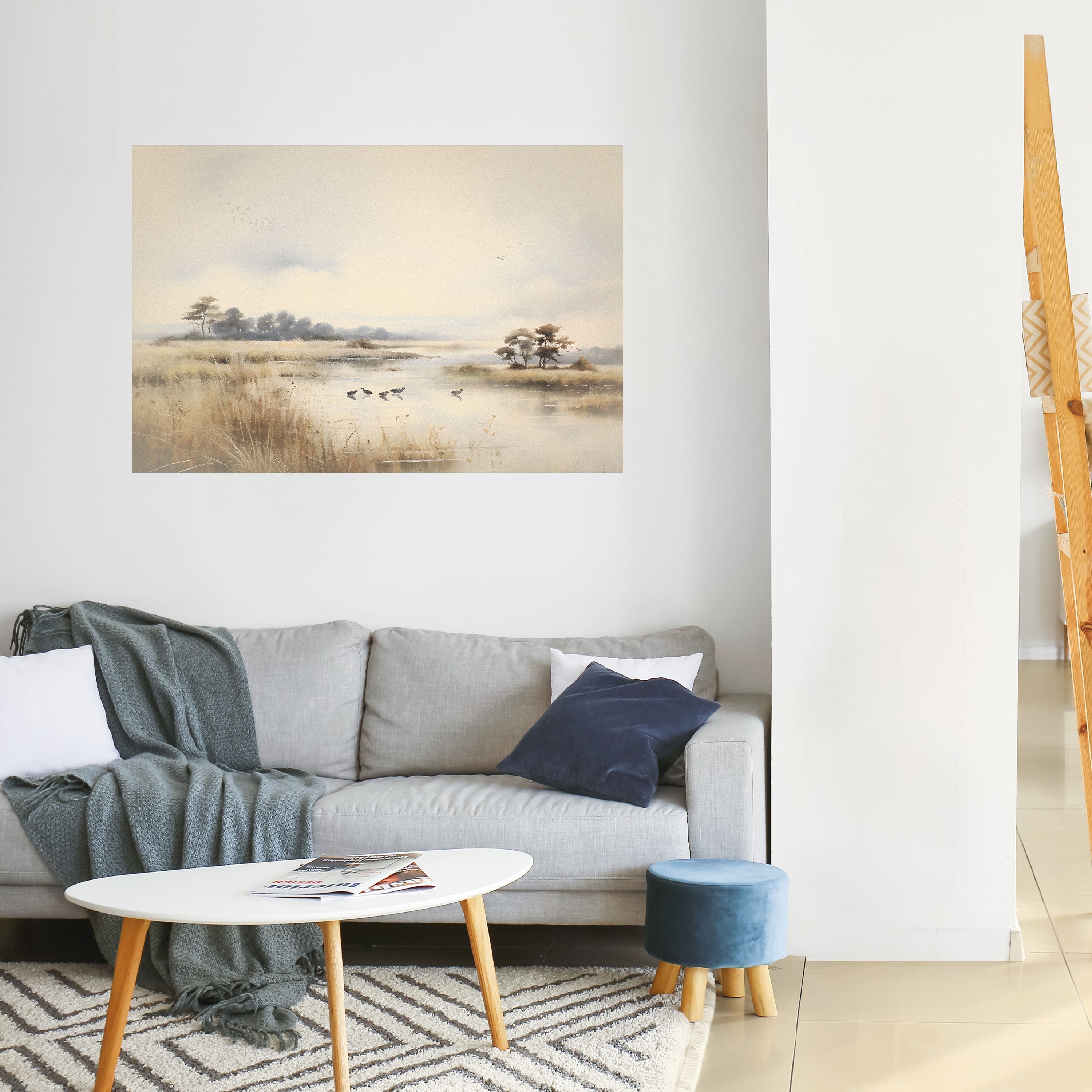 LAKESIDE NOSTALGY Poster Horizontal Autocolante