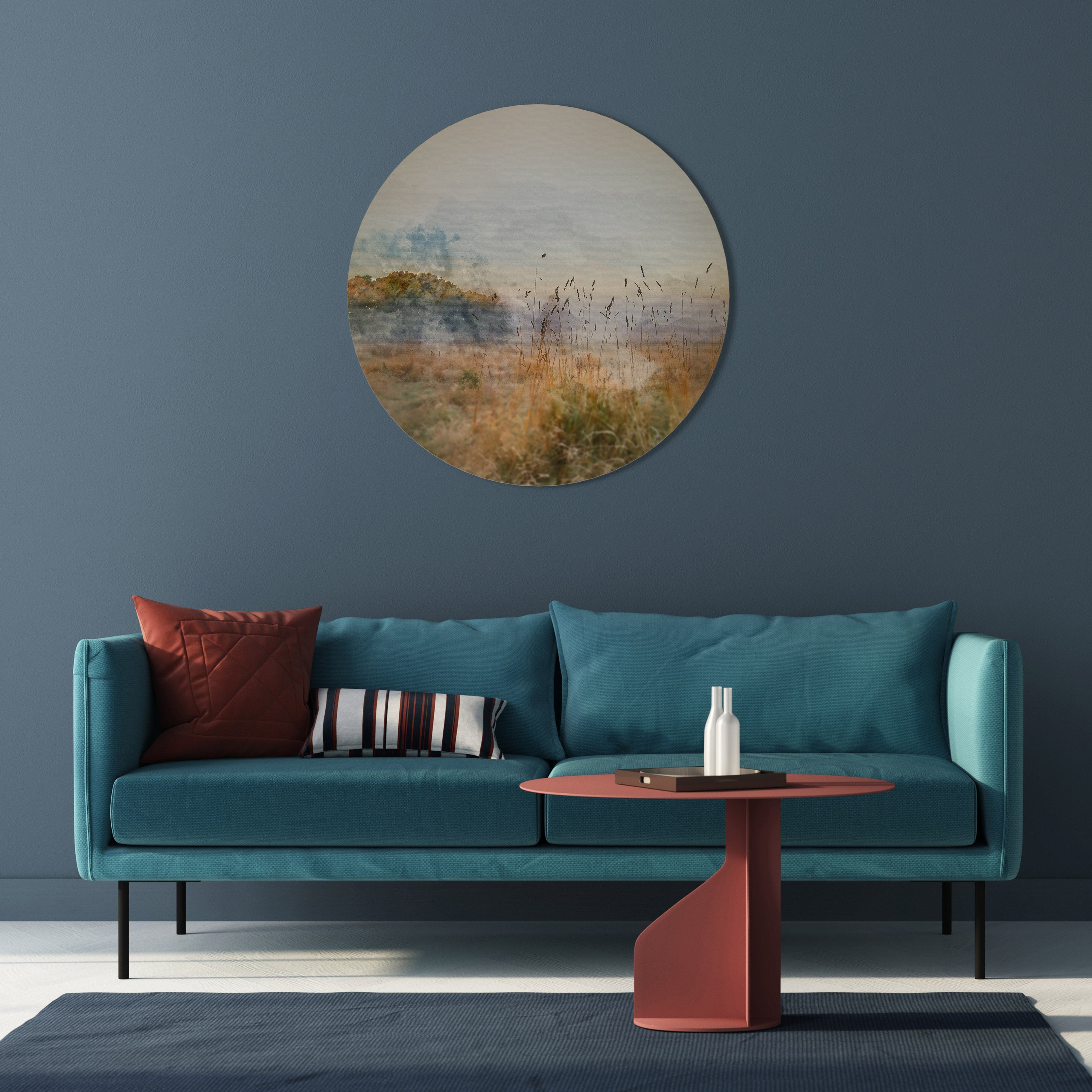 SUMMERTIME SADNESS Round Wall Art