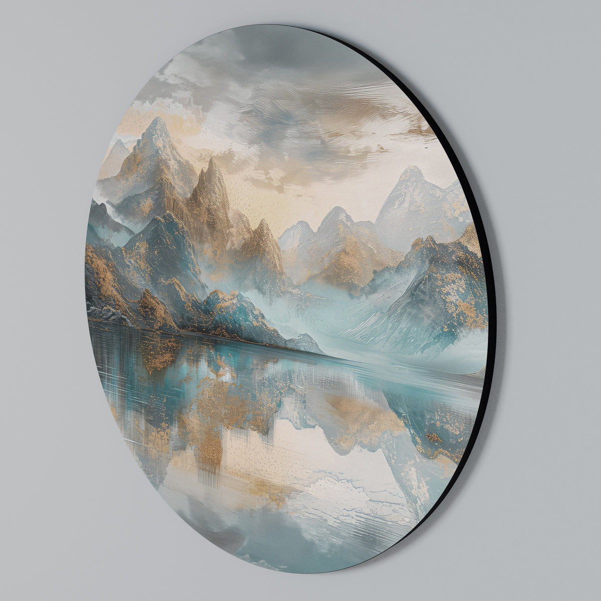 AZURE SUMMITS Arte de Parede Redonda