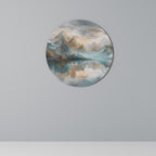 AZURE SUMMITS Round Wall Art