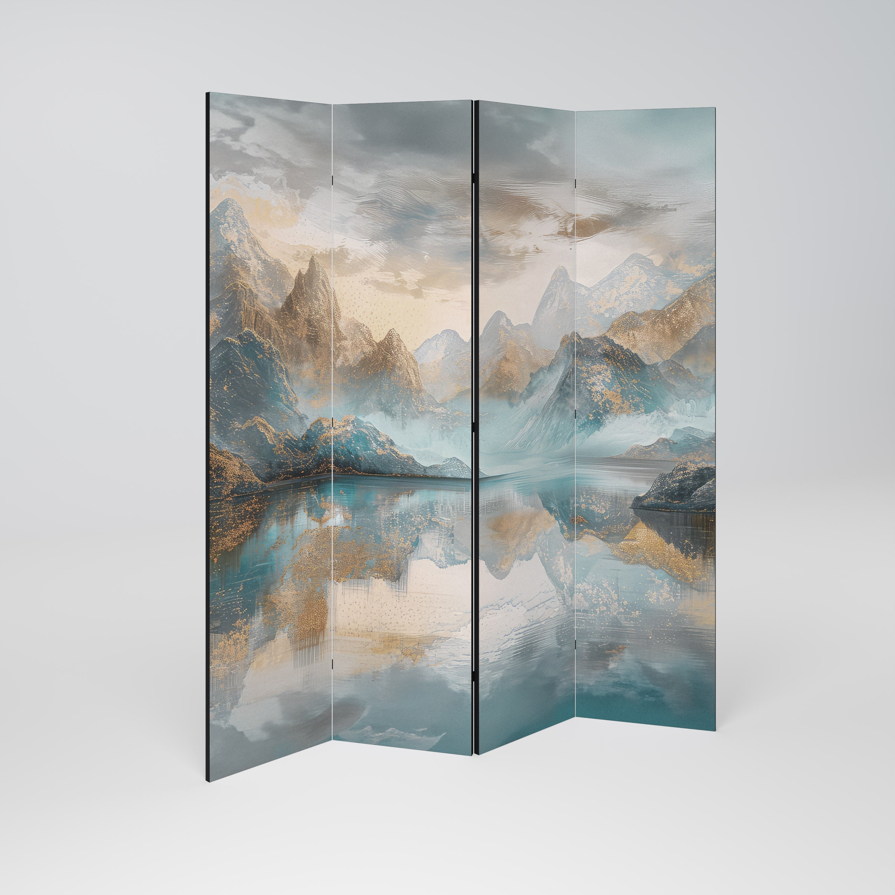AZURE SUMMITS Decorative 4-Panel Room Divider