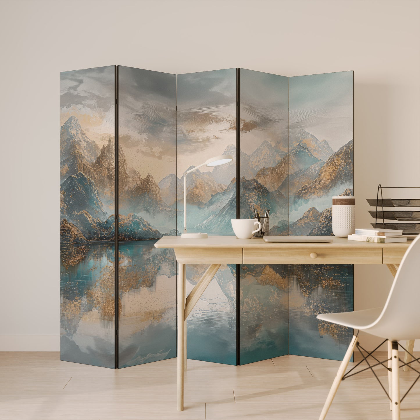 AZURE SUMMITS 5-Panel Room Divider