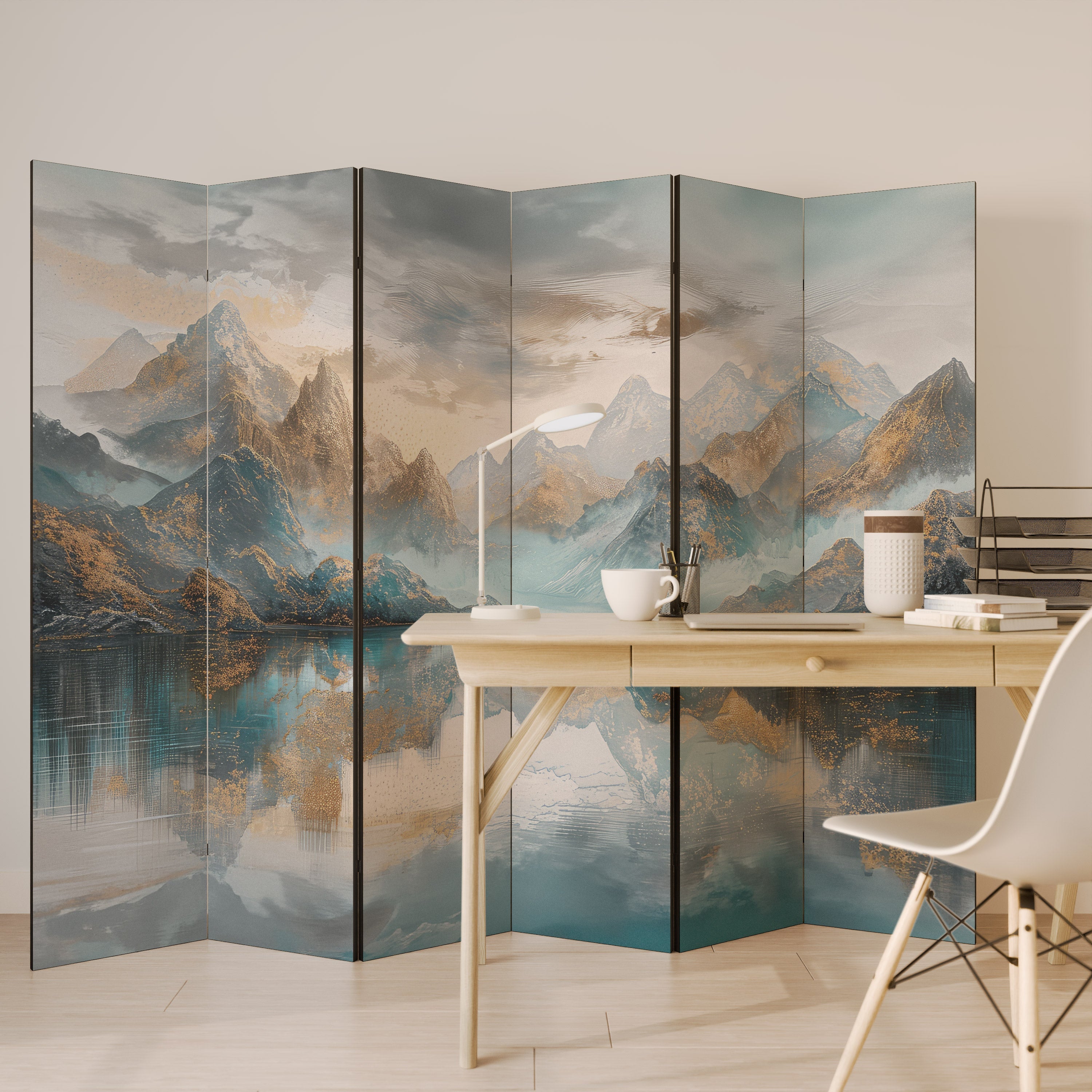 AZURE SUMMITS Decorative 6-Panel Room Divider