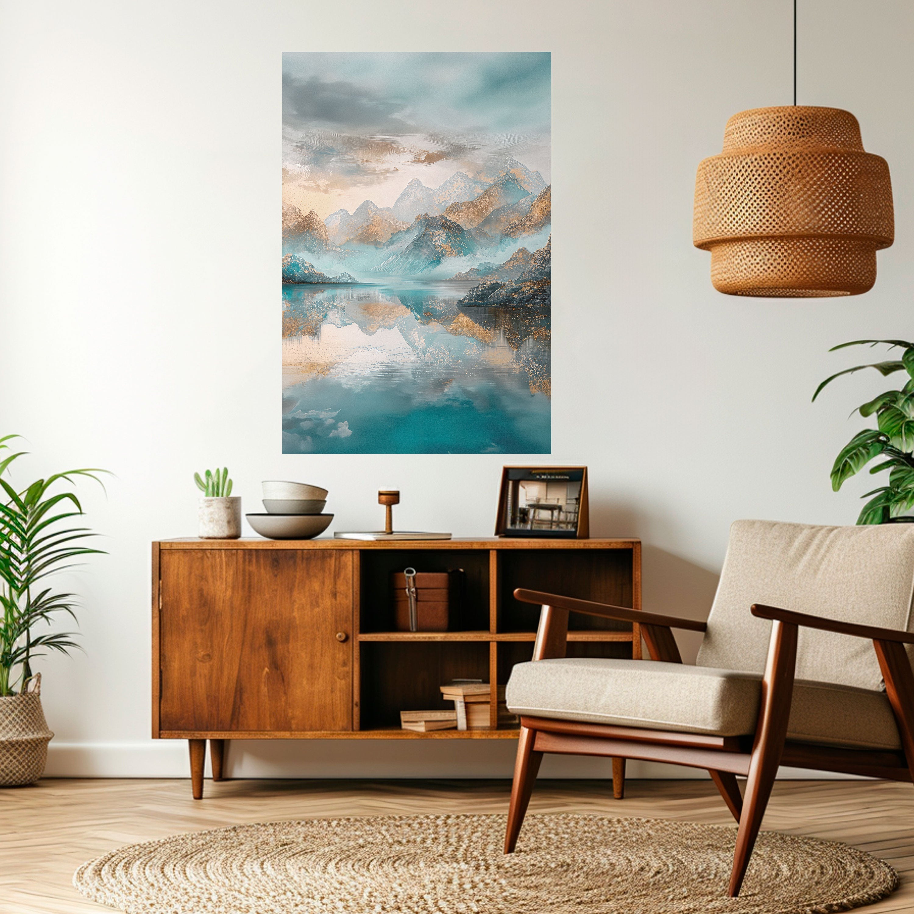 AZURE SUMMITS Poster Vertical Autocolante