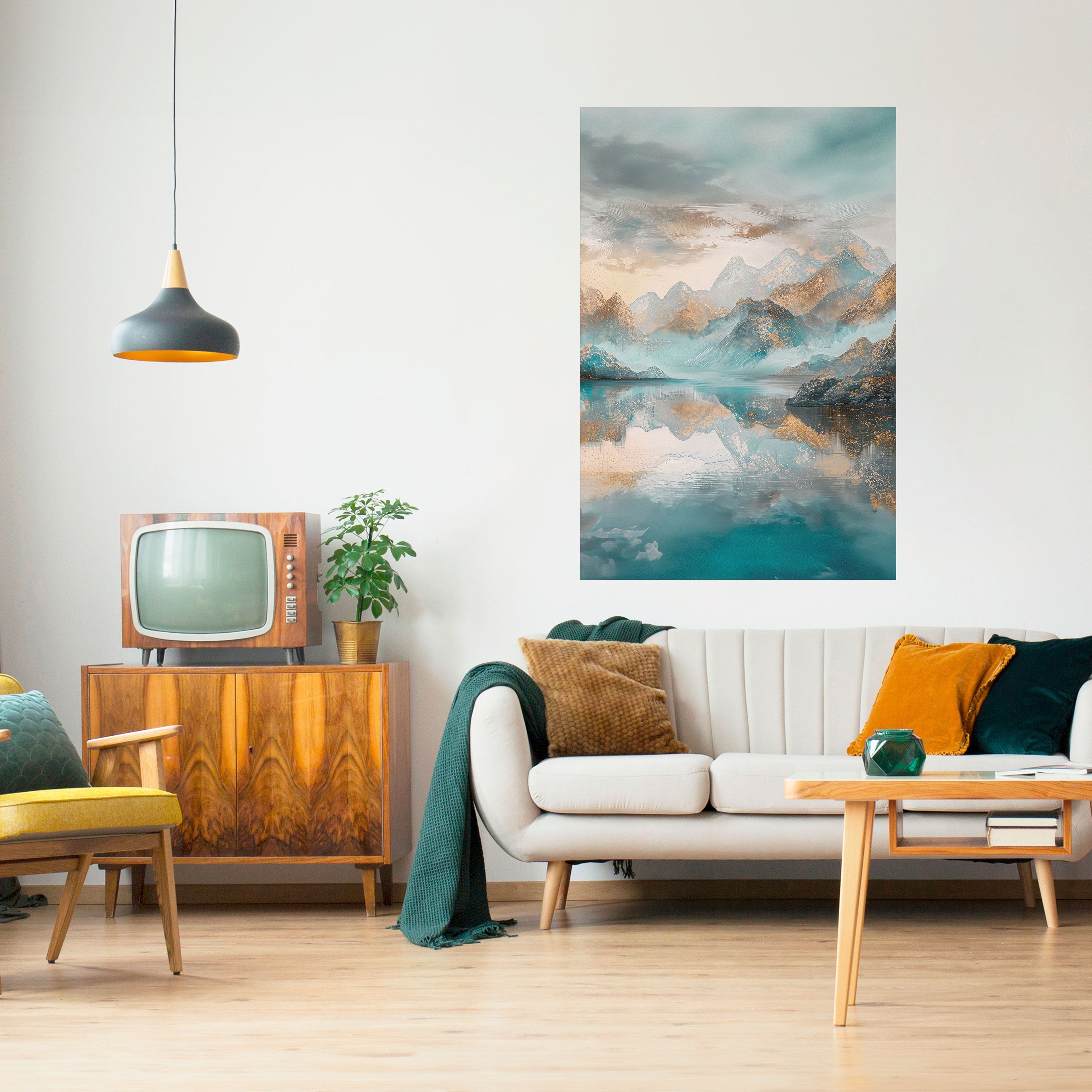 AZURE SUMMITS Poster Vertical Autocolante