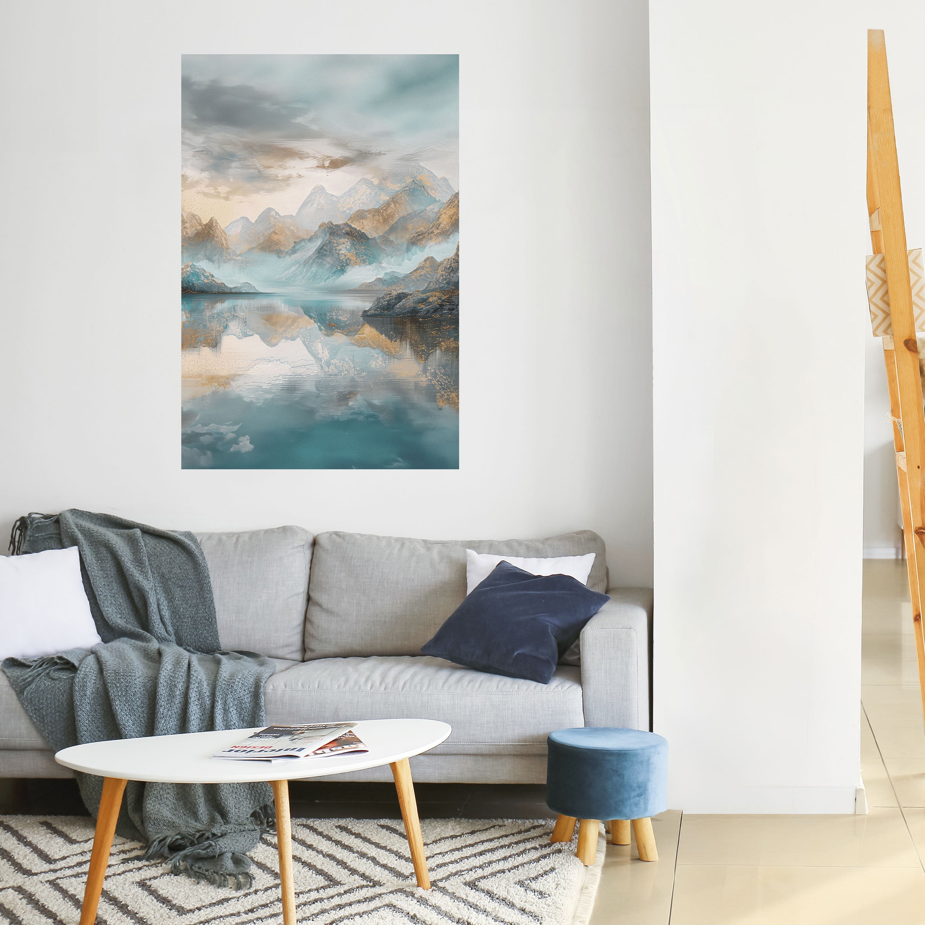 AZURE SUMMITS Poster Vertical Autocolante