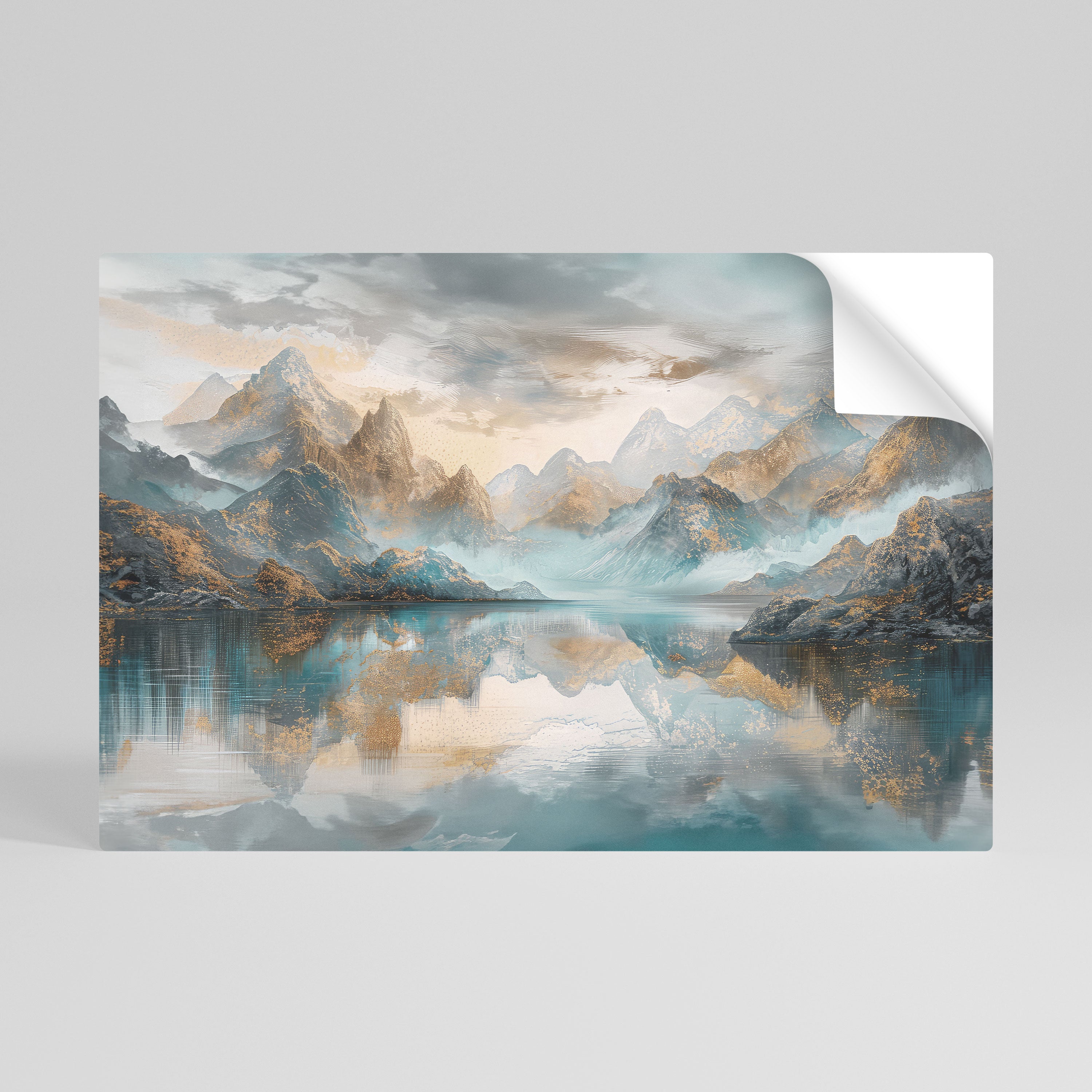 AZURE SUMMITS Póster Autocolante Horizontal