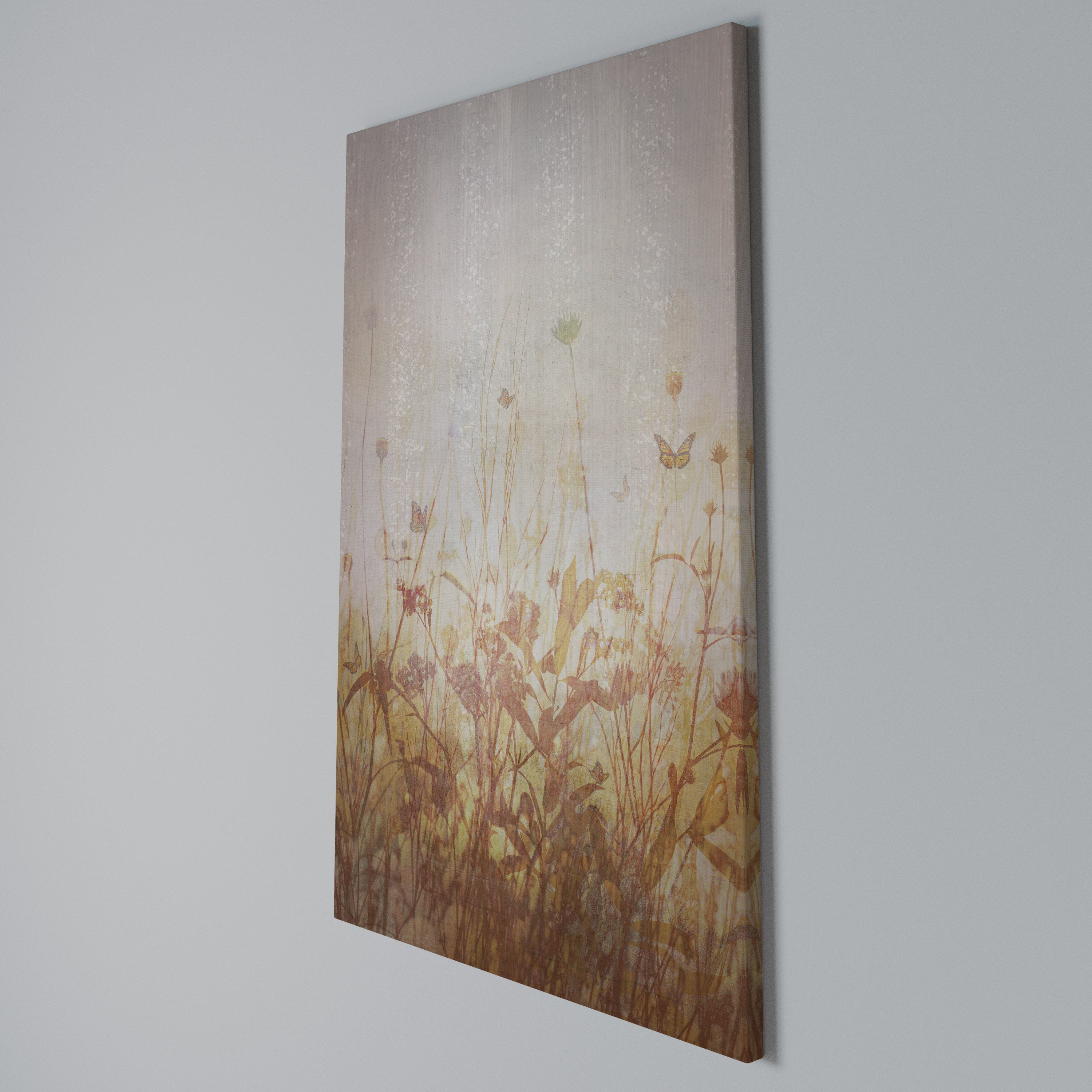 MEADOW BUTTERFLIES Vertical Canvas Print