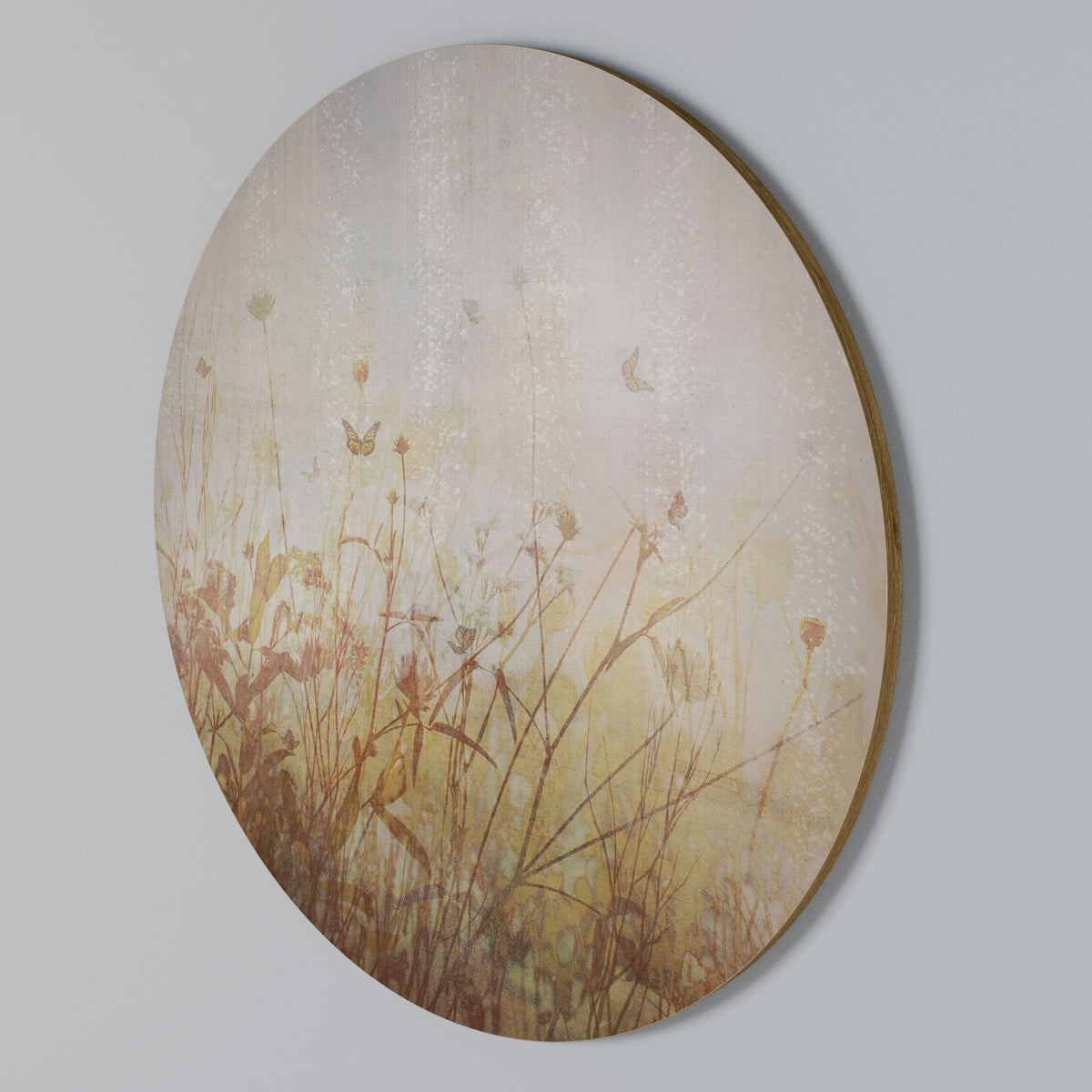 MEADOW BUTTERFLIES Arte de Parede Redonda