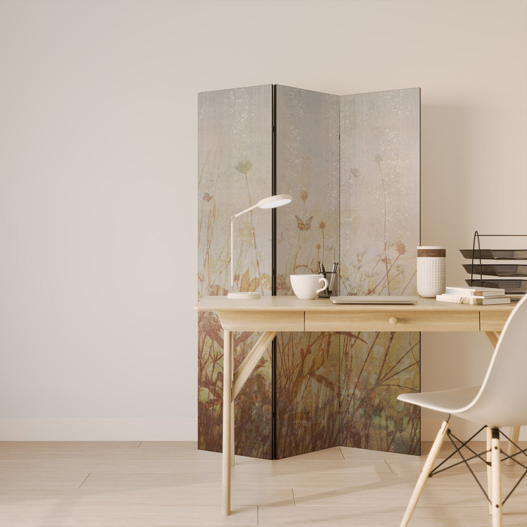 MEADOW BUTTERFLIES Biombo Decorativo de 3 Painéis