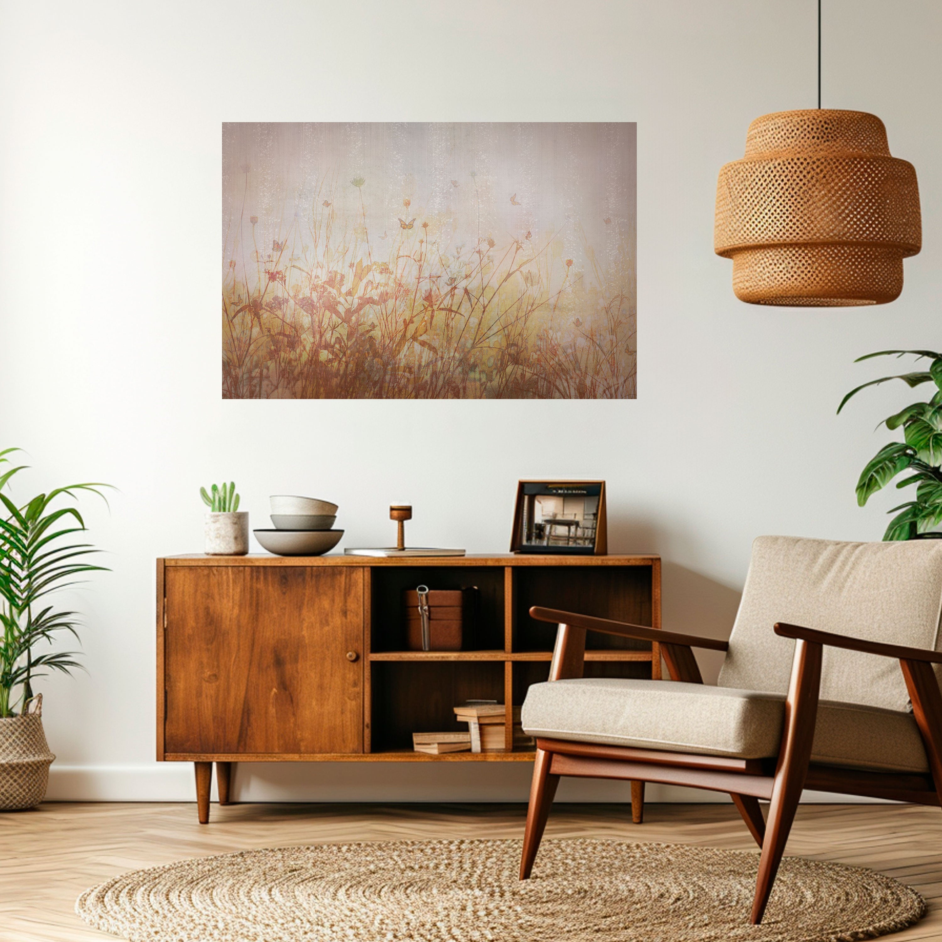 MEADOW BUTTERFLIES Poster Horizontal Autocolante