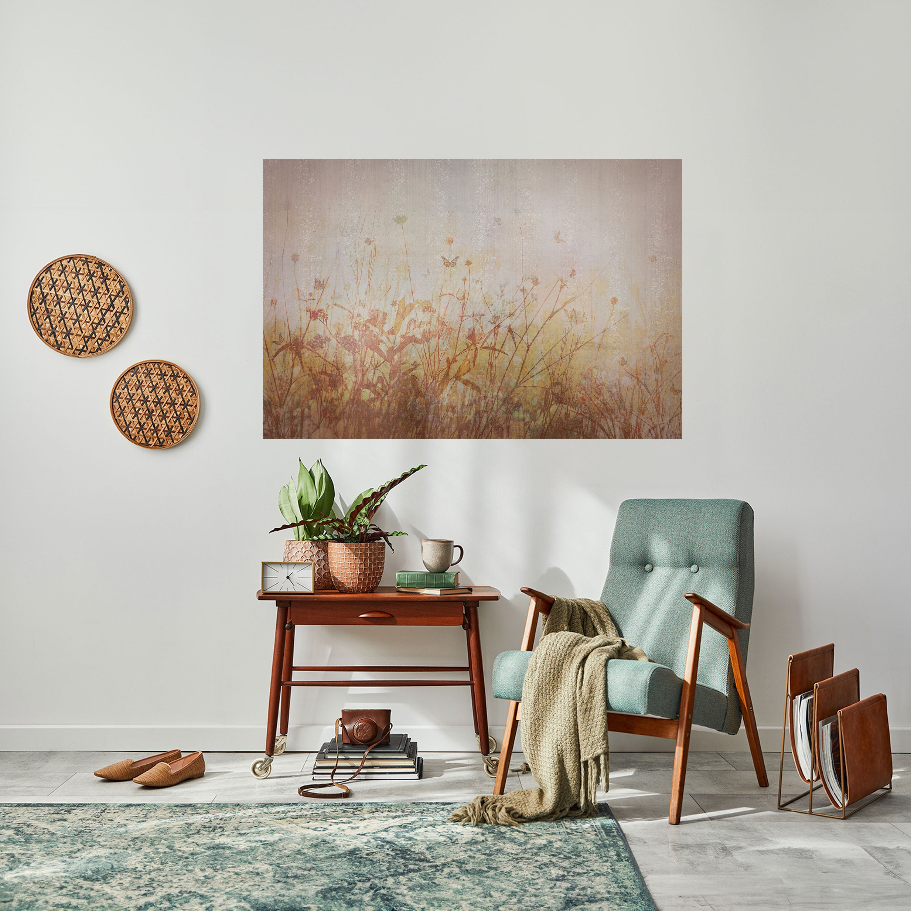 MEADOW BUTTERFLIES Poster Horizontal Autocolante