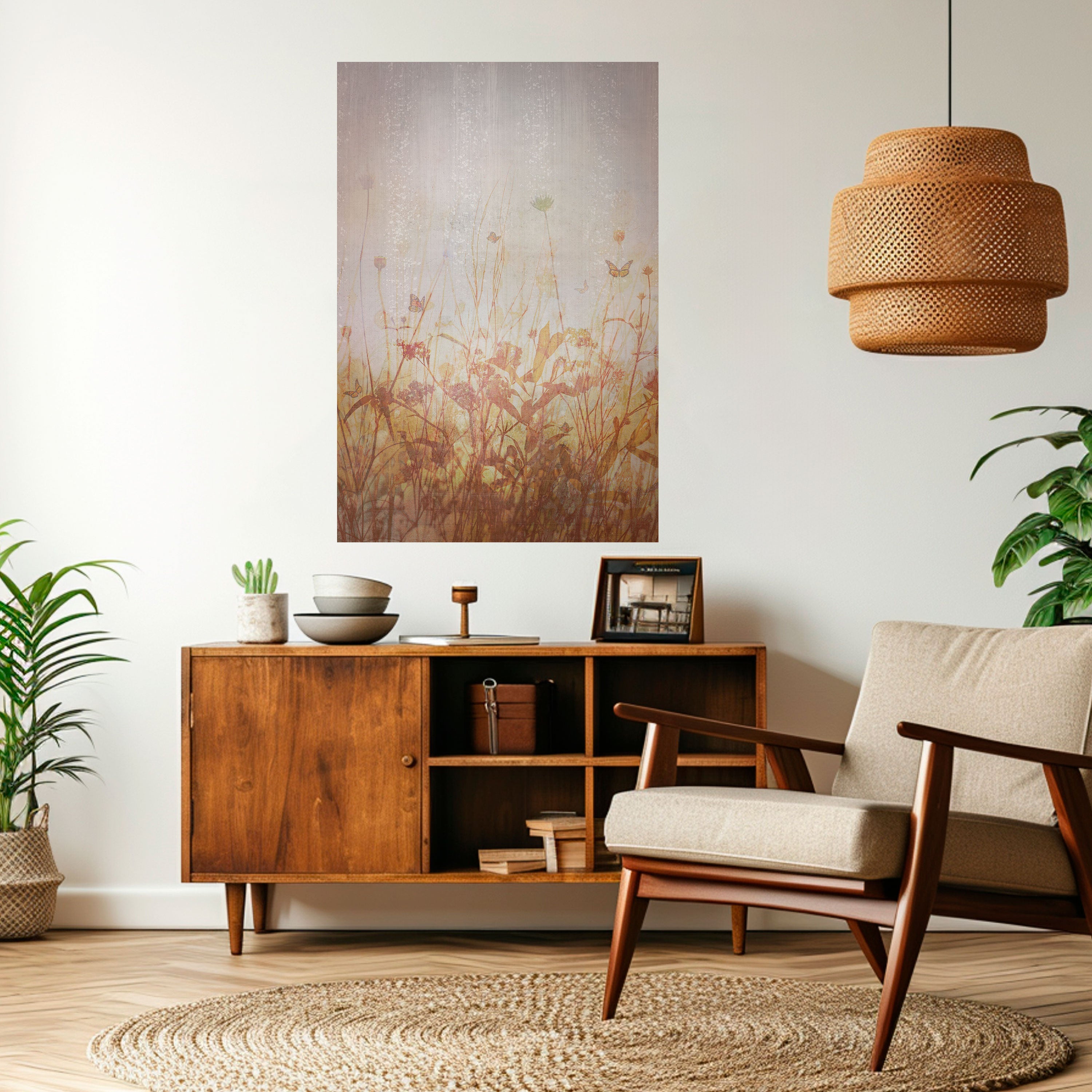 MEADOW BUTTERFLIES Poster Vertical Autocolante