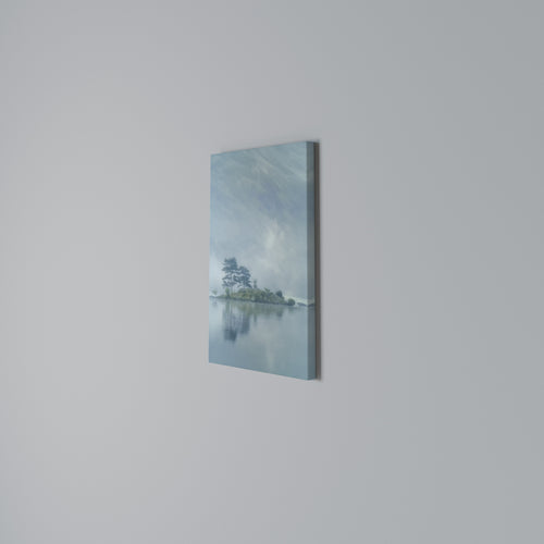 SILVER LAKE Quadro em tela vertical