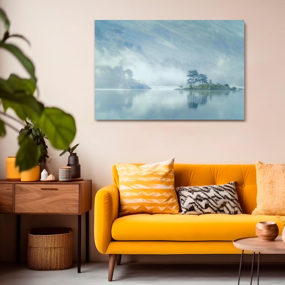 SILVER LAKE Horizontal Canvas Print