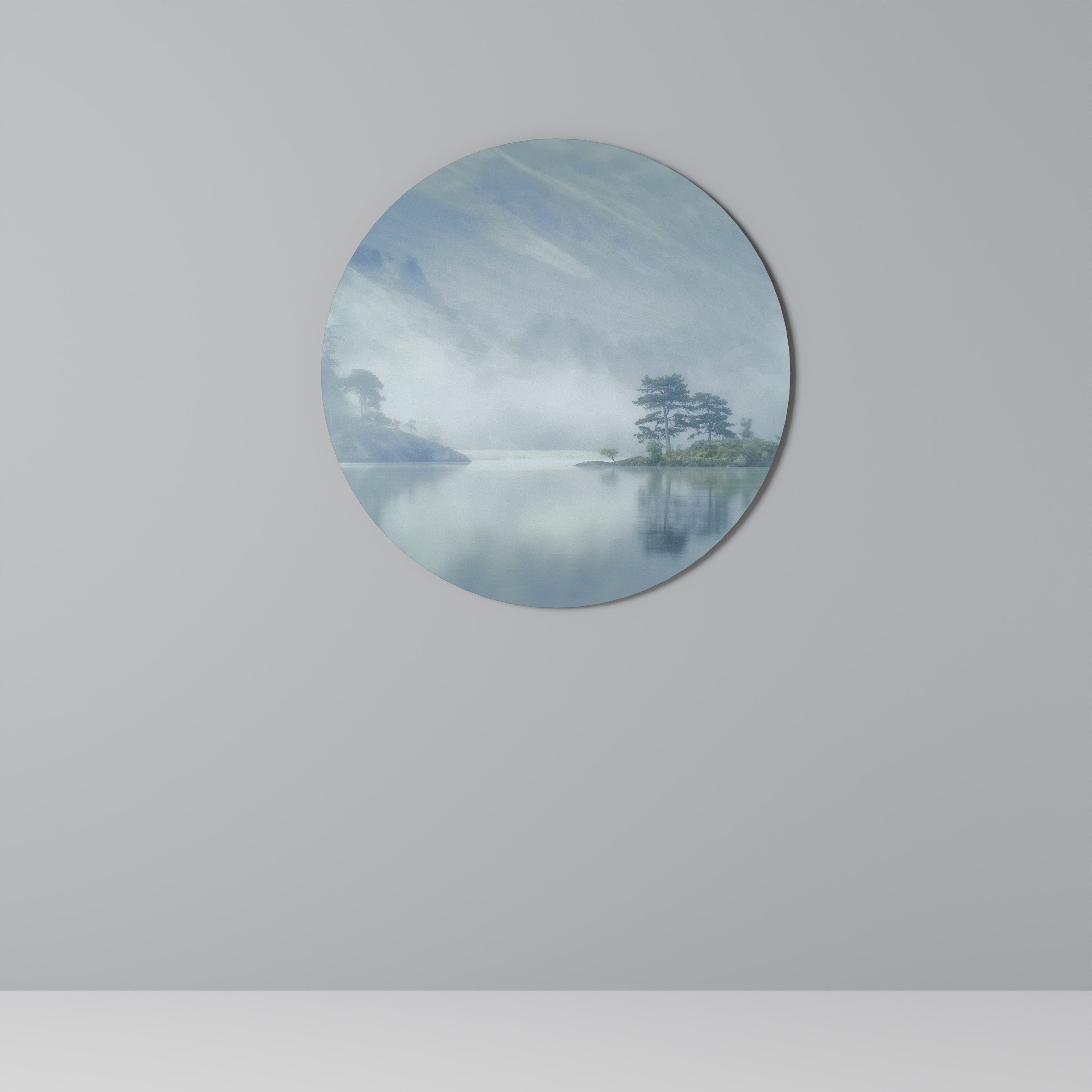 SILVER LAKE Quadro Redondo Decorativo