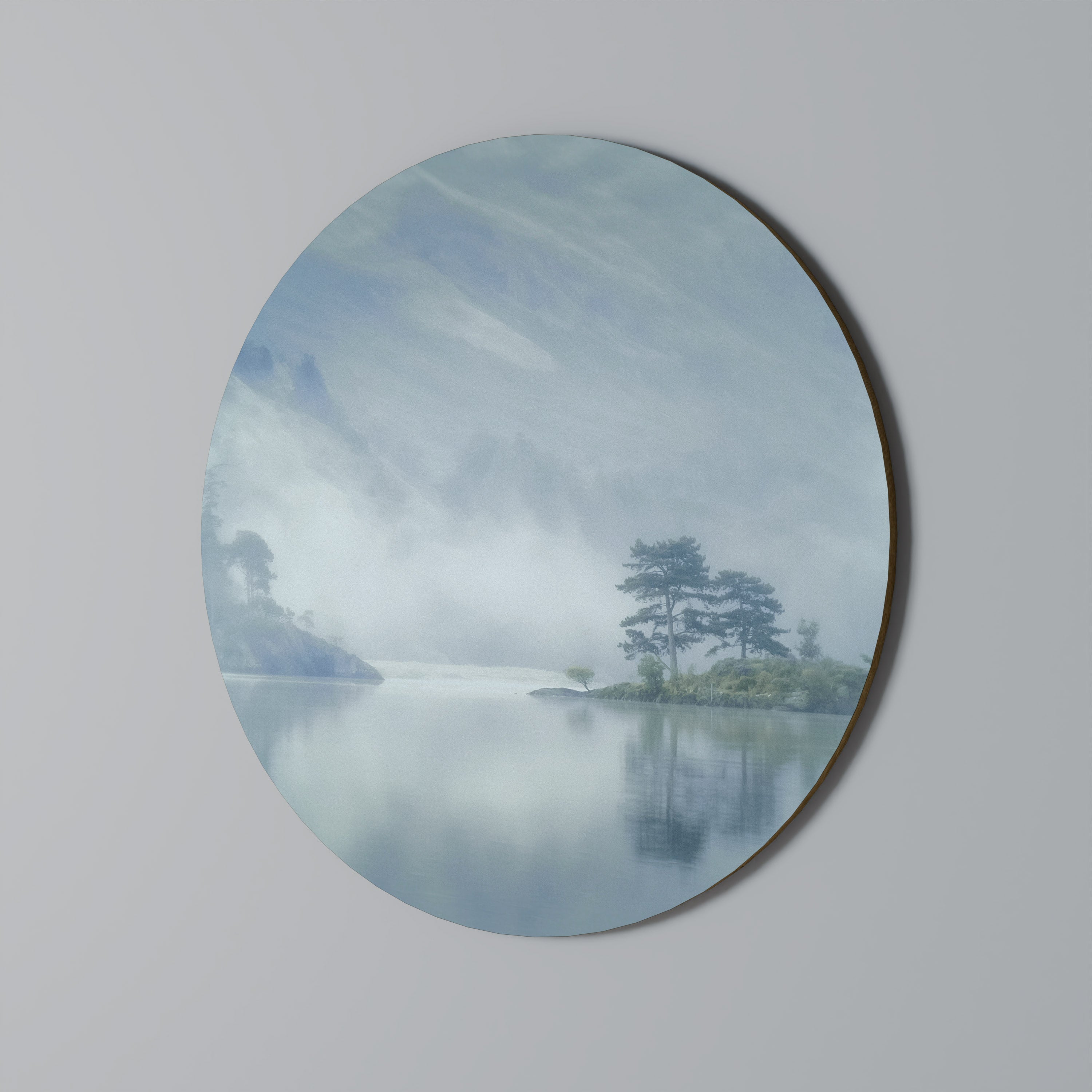 SILVER LAKE Quadro Redondo Decorativo