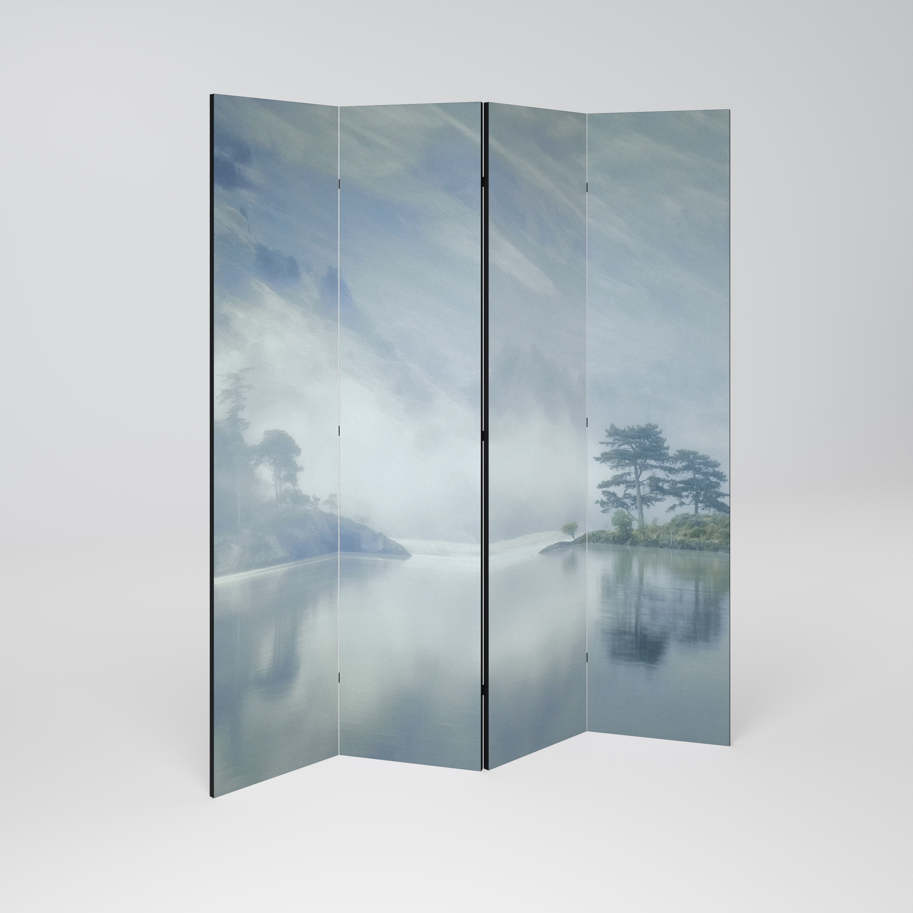 SILVER LAKE Decorative 4-Panel Room Divider