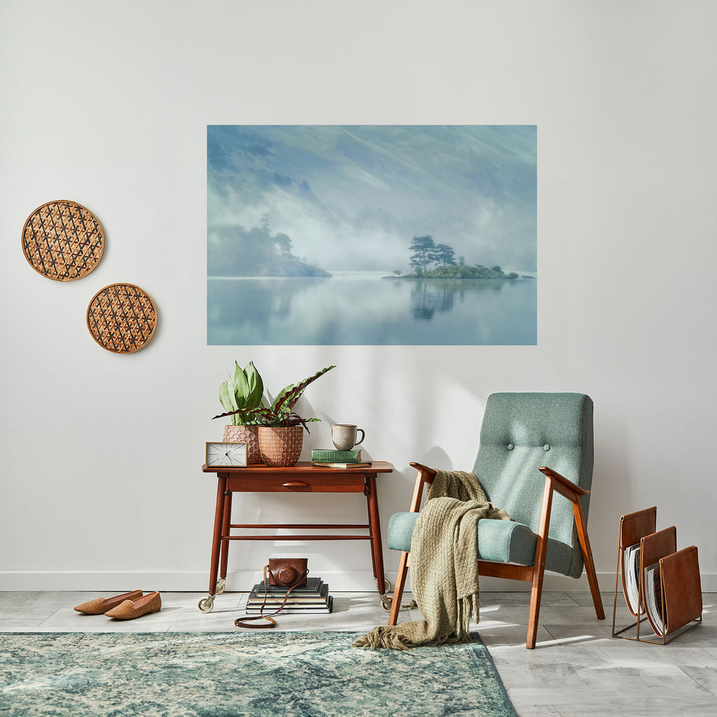 SILVER LAKE Peel and Stick Horizontal Poster