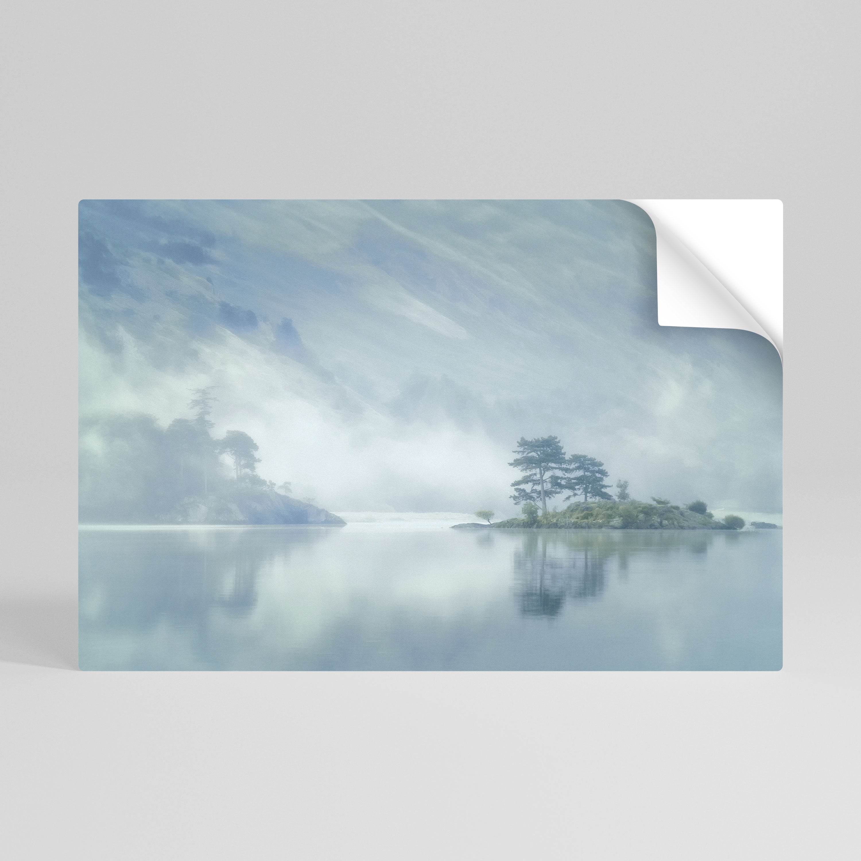 SILVER LAKE Póster Autocolante Horizontal
