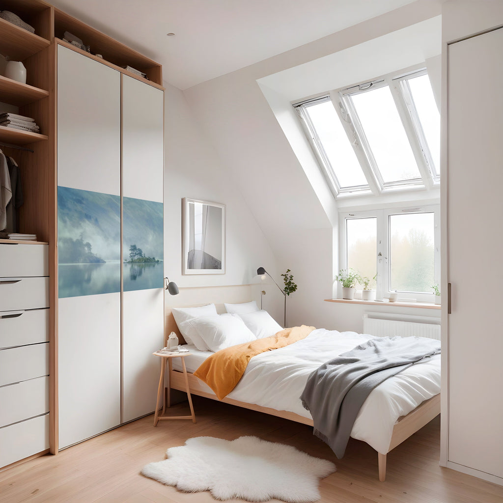 SILVER LAKE Peel and Stick Horizontal Poster