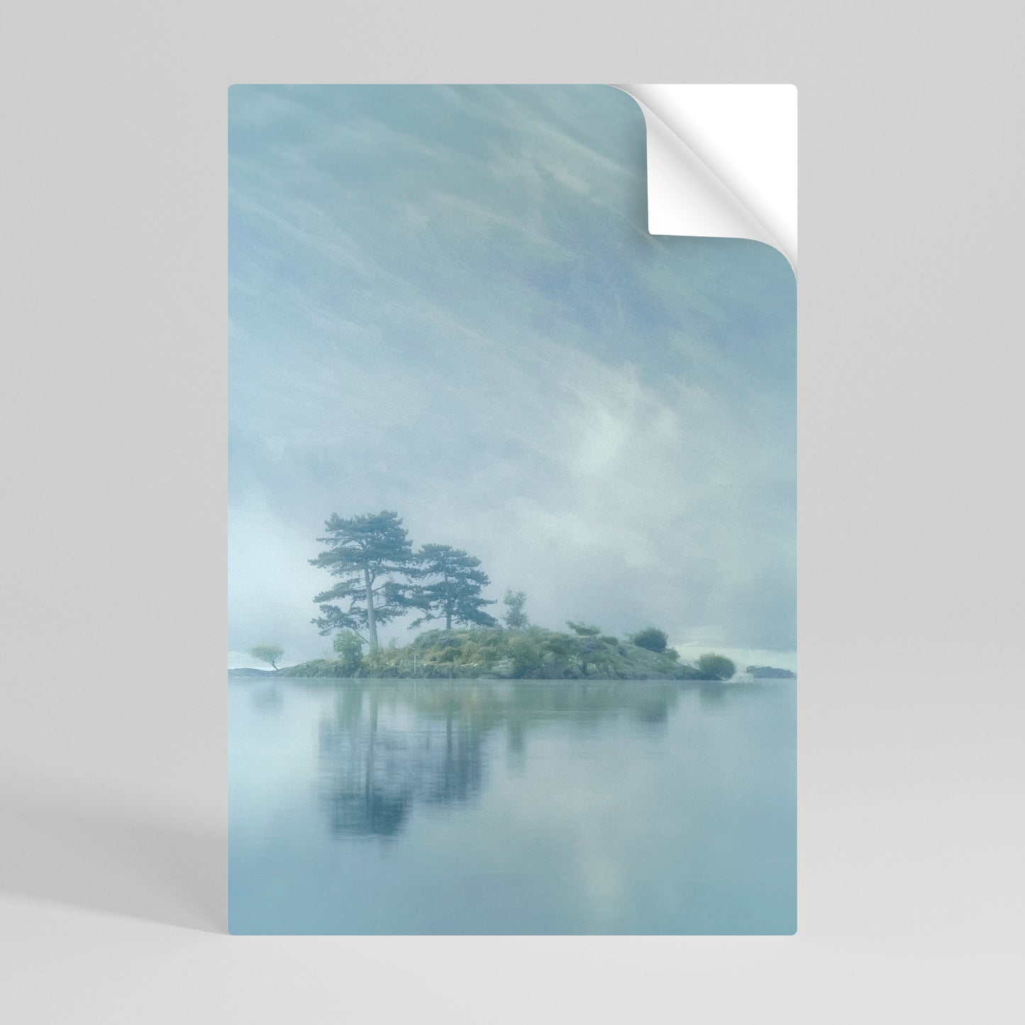 SILVER LAKE Póster Autocolante Vertical