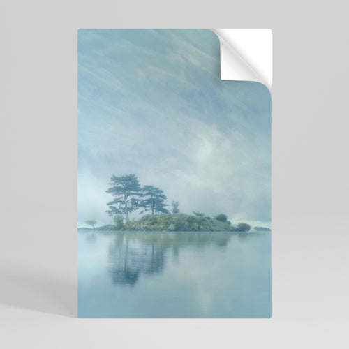 SILVER LAKE Póster Autocolante Vertical