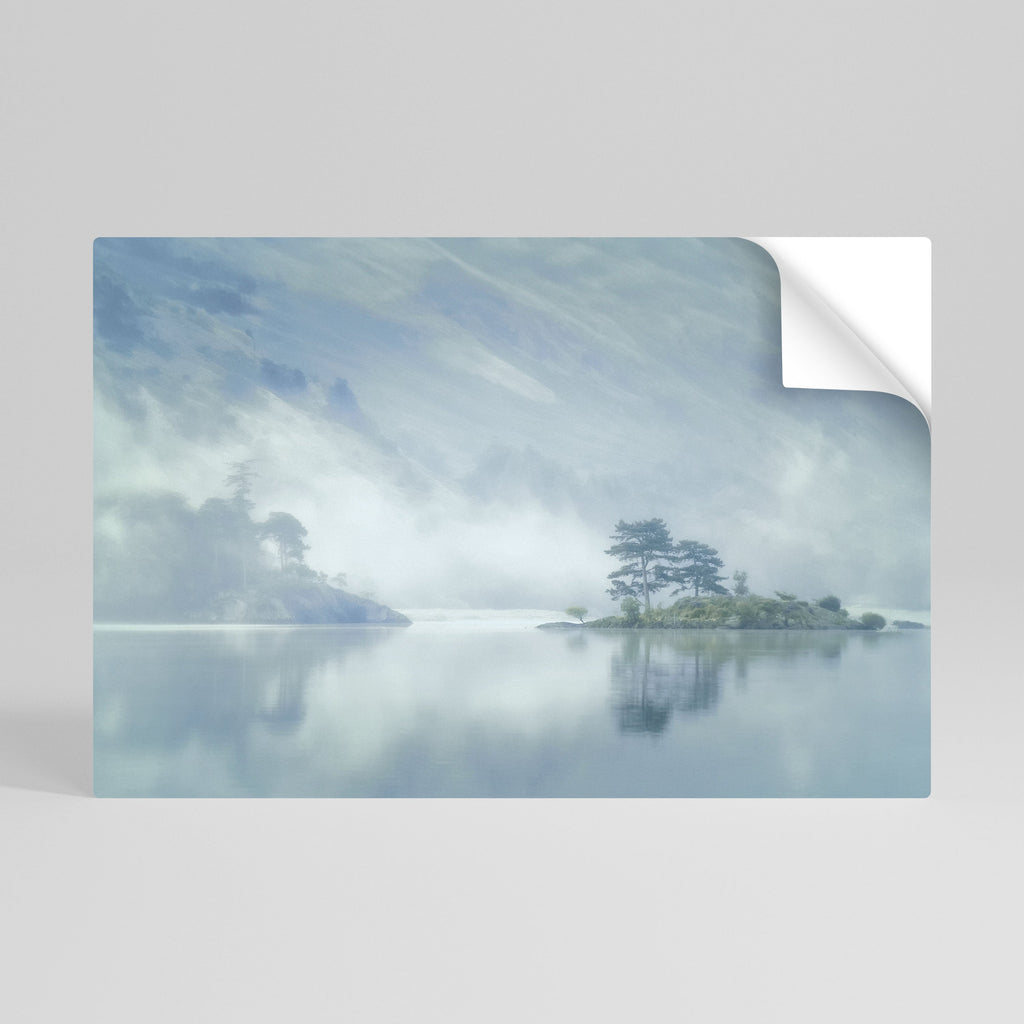SILVER LAKE Peel and Stick Horizontal Poster