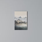 HIDDEN TEMPLE MIST Quadro em tela vertical
