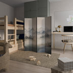 HIDDEN TEMPLE MIST Decorative 4-Panel Room Divider