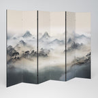 HIDDEN TEMPLE MIST Decorative 6-Panel Room Divider