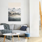 HIDDEN TEMPLE MIST Peel and Stick Vertical Poster