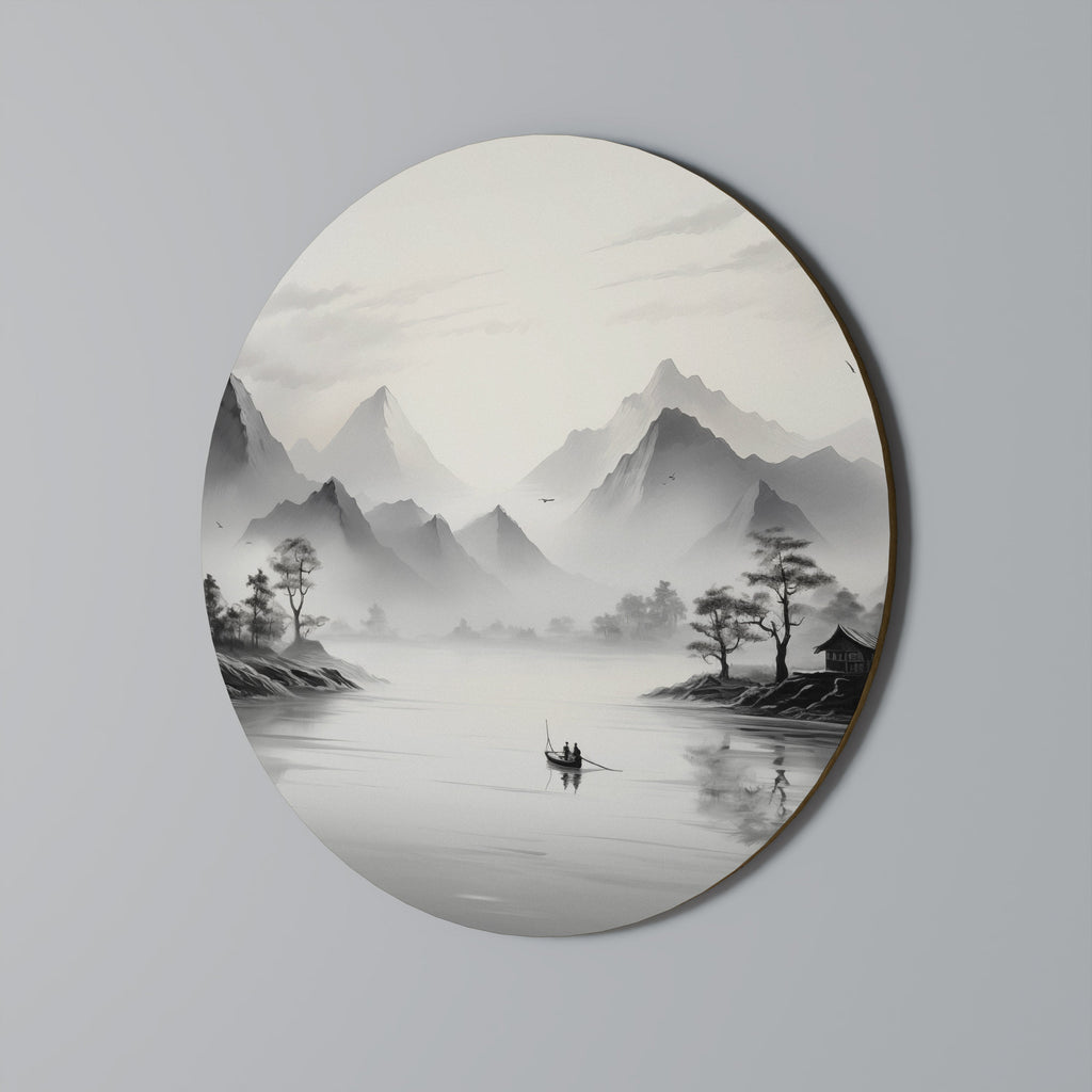 ASIAN VENTURE Round Wall Art