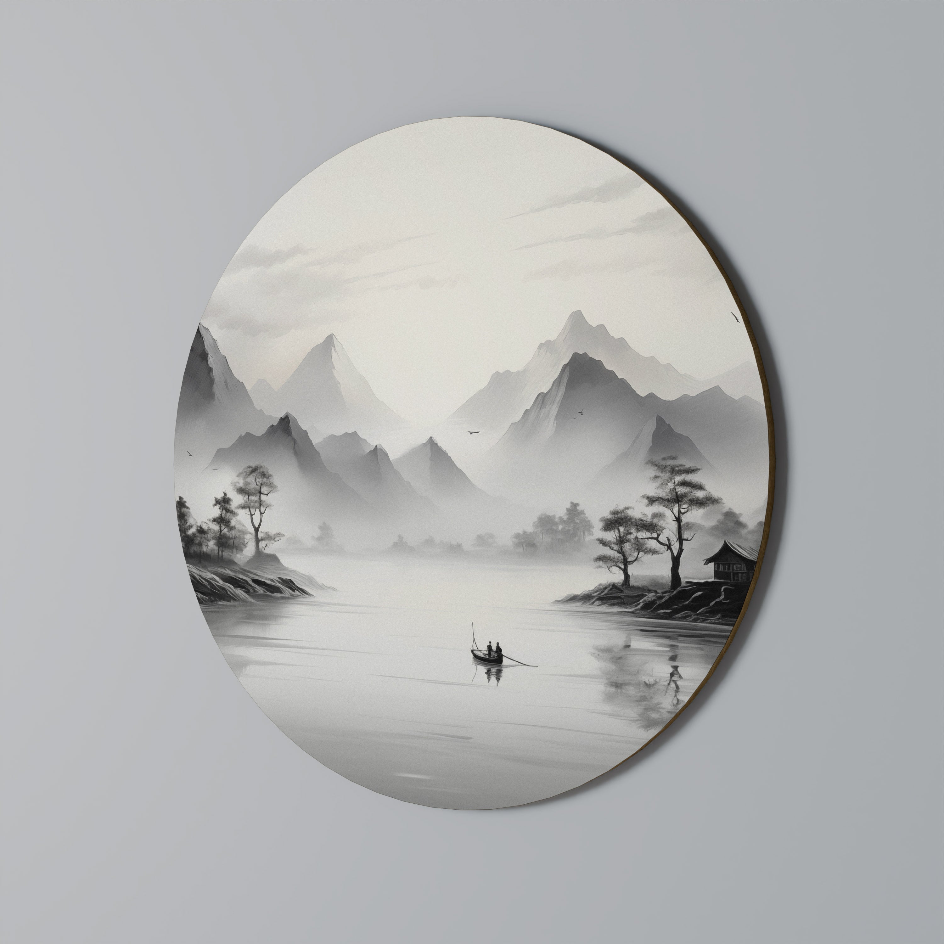 ASIAN VENTURE Round Wall Art