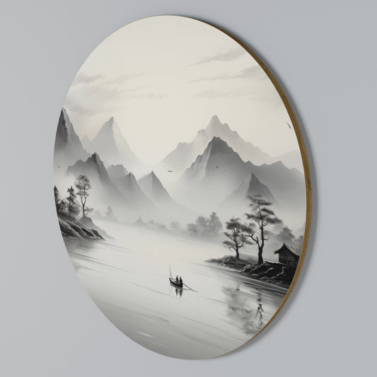 ASIAN VENTURE Arte de Parede Redonda