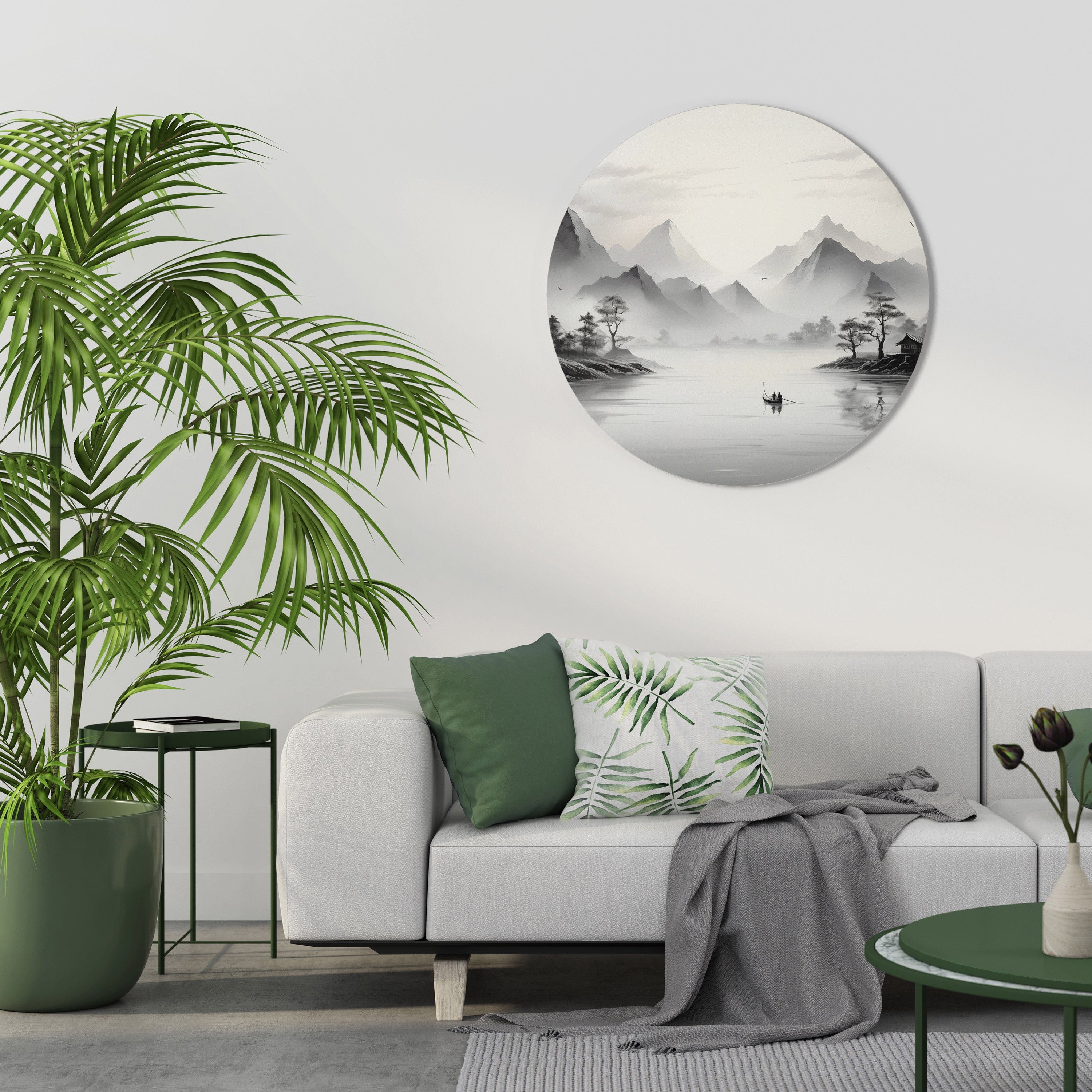 ASIAN VENTURE Round Wall Art