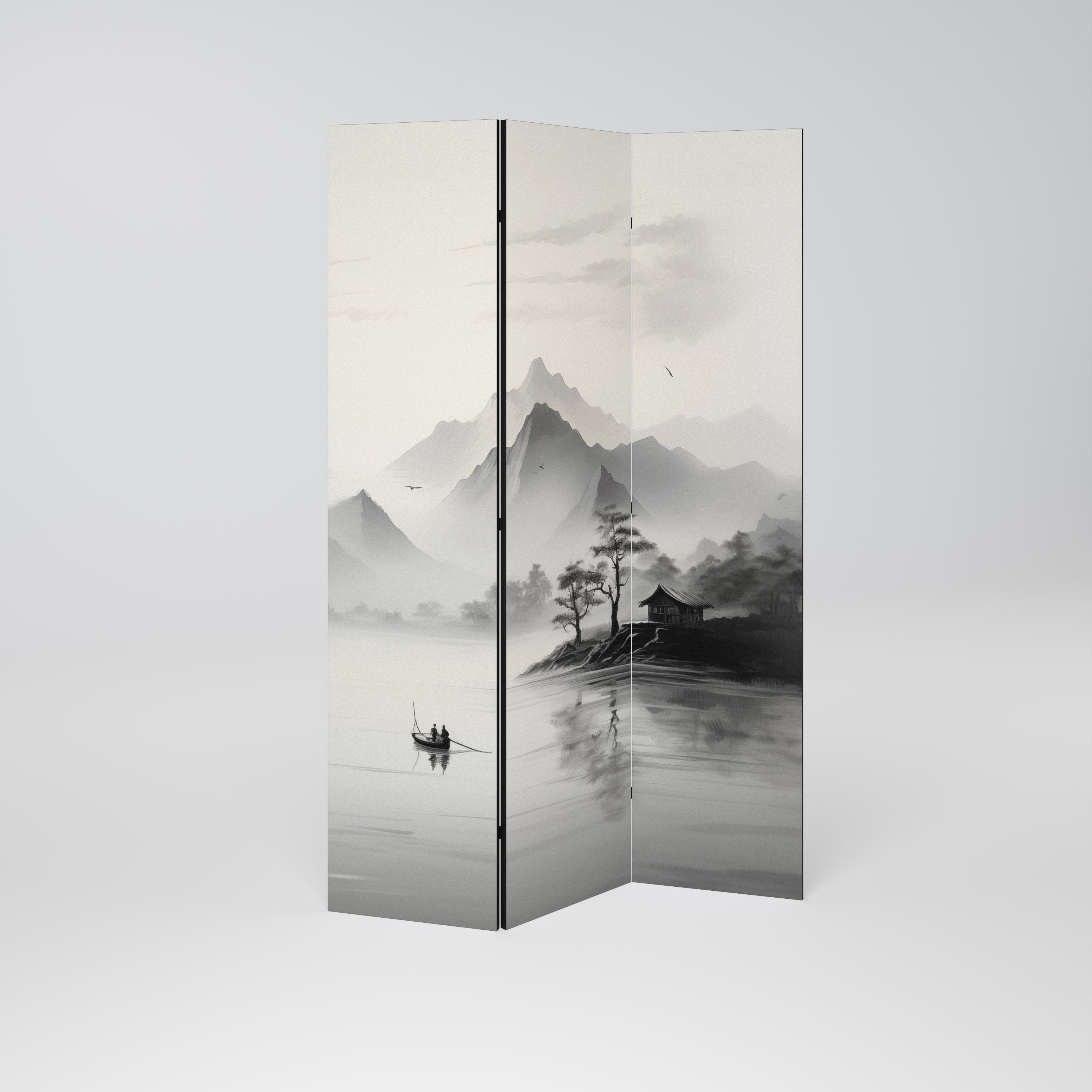 ASIAN VENTURE Biombo de 3 Painéis