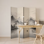 ASIAN VENTURE Decorative 4-Panel Room Divider