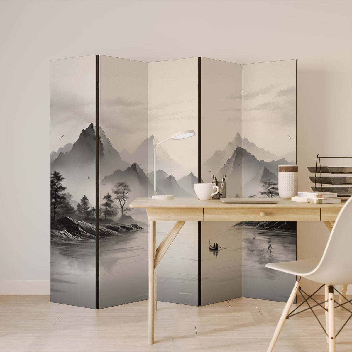 ASIAN VENTURE 5-Panel Room Divider