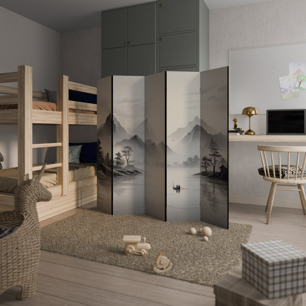 ASIAN VENTURE Biombo Decorativo de 5 Painéis