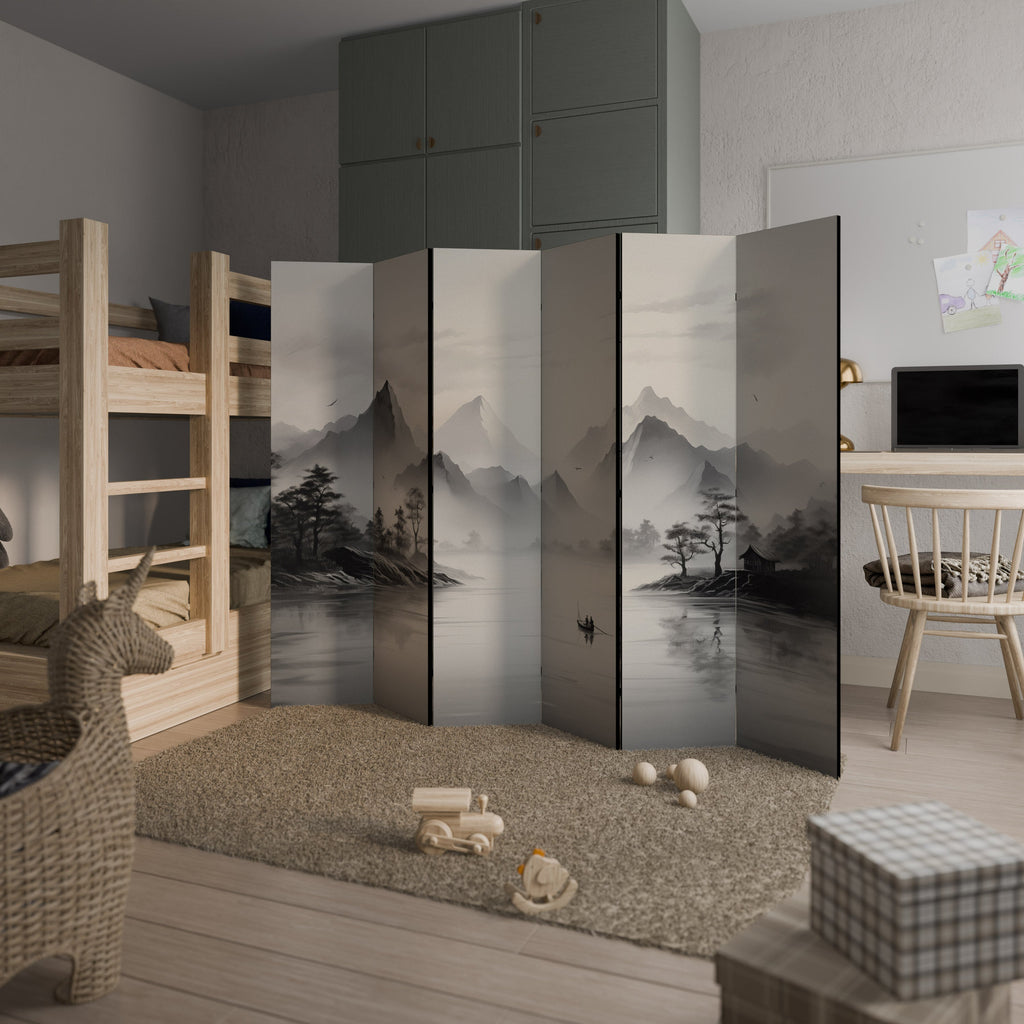 ASIAN VENTURE Decorative 6-Panel Room Divider
