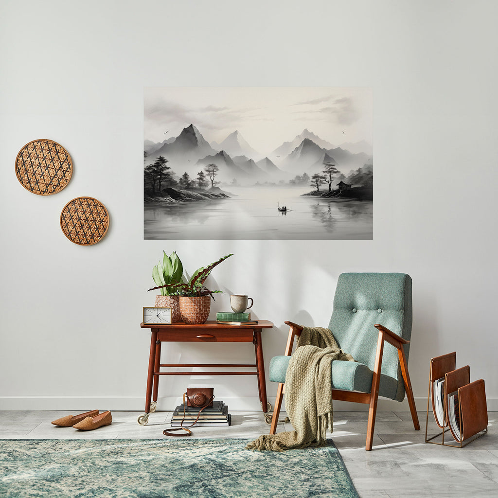 ASIAN VENTURE Peel and Stick Horizontal Poster