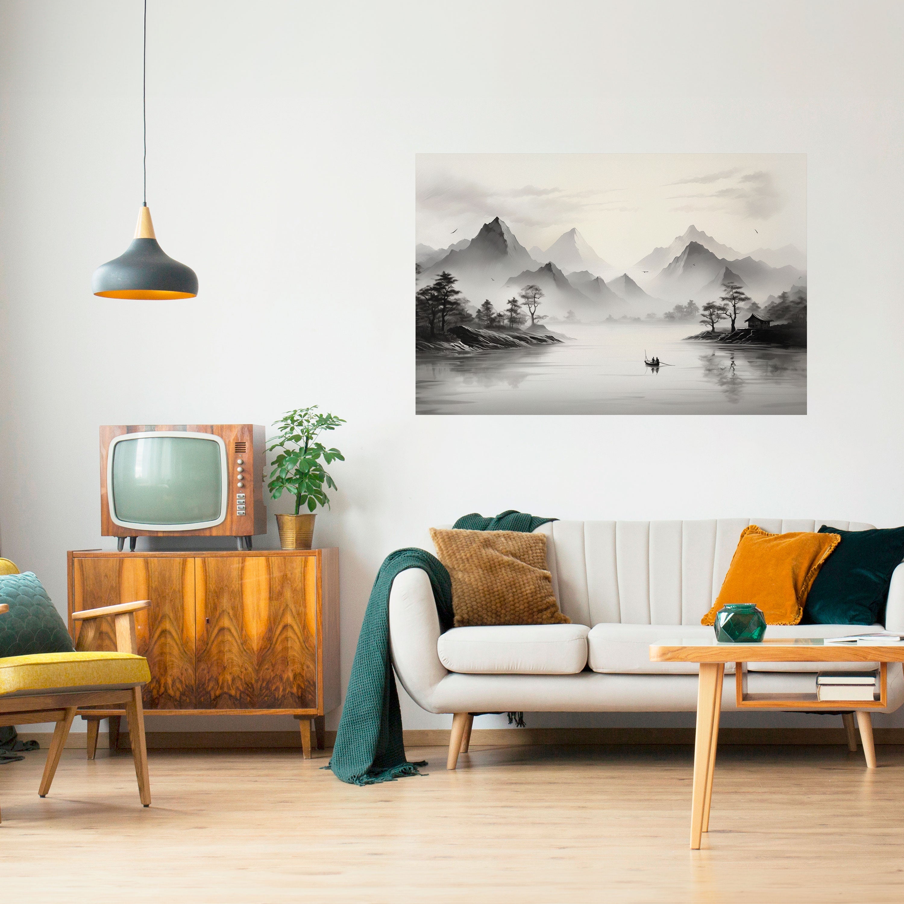 ASIAN VENTURE Peel and Stick Horizontal Poster