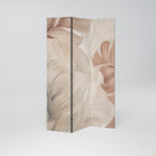 SOFT TONES OF FOLIAGE Biombo Decorativo de 3 Painéis