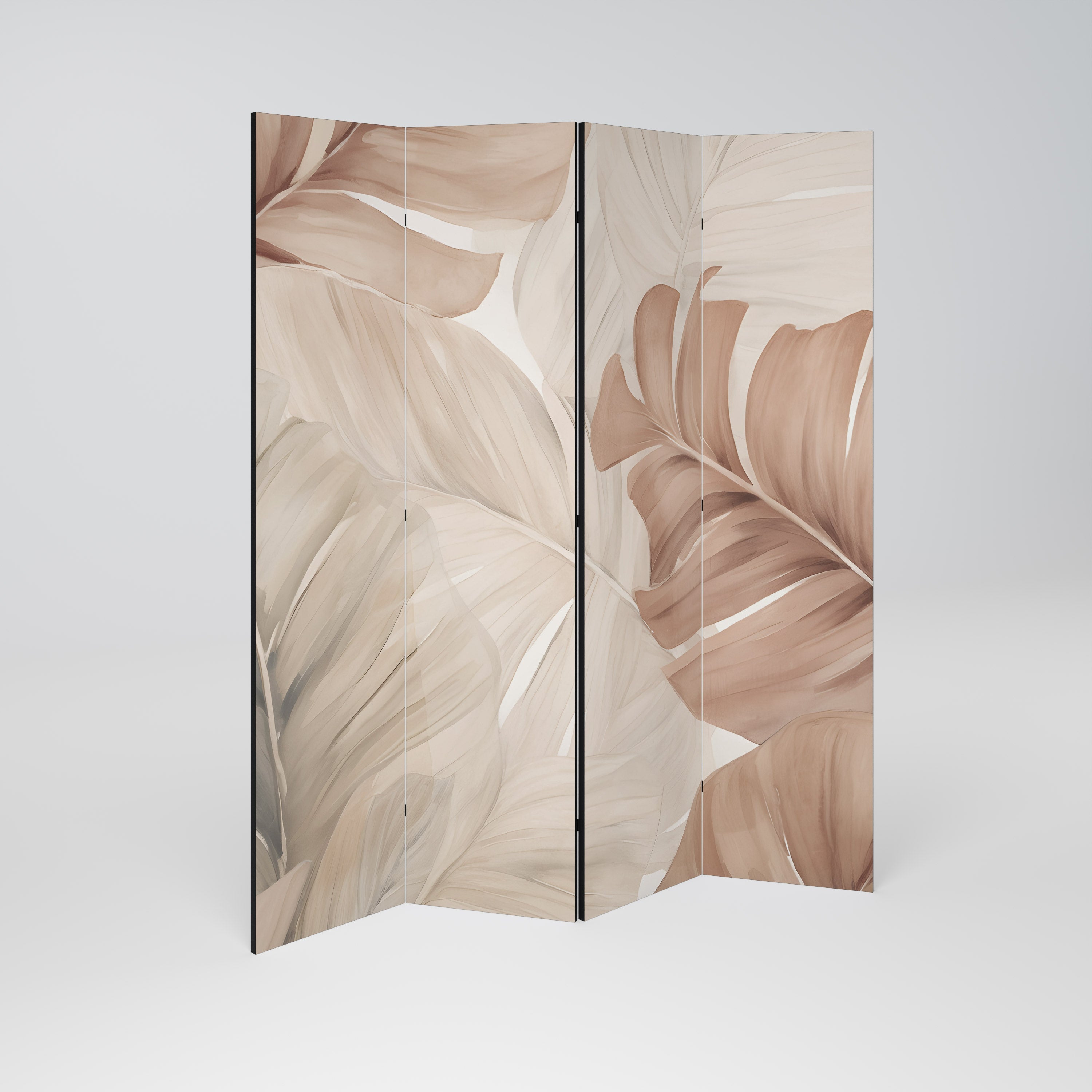 SOFT TONES OF FOLIAGE Decorative 4-Panel Room Divider