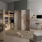 SOFT TONES OF FOLIAGE Decorative 4-Panel Room Divider