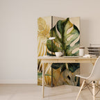 NATURE’S LYRICS Biombo Decorativo de 3 Painéis